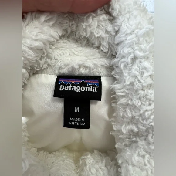 Patagonia | Women’s SZ M | White Los Gatos Fleece Vest | Cozy Fuzzy - Picture 5 of 6